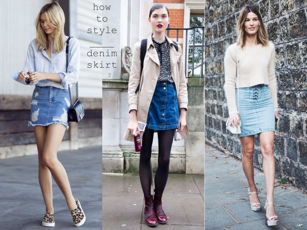 How to Style a Denim Skirt