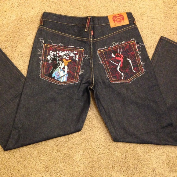 Red monkey on sale jeans